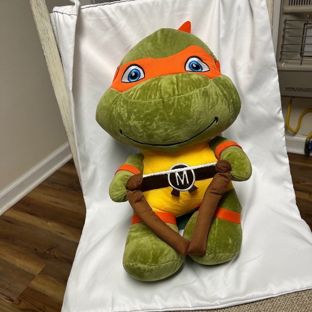 Teenage Mutant Ninja Turtle , NIP, Michelangelo, No Tags, Plush, 16.5x10x8” - Picture 11 of 11